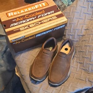 Skechers Men's Tan Relaxed Fit Loafers